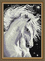 Набор алмазной вышивки (мозаики) "Белая лошадь"