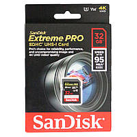 Карта памяти SanDisk 32GB Extreme Pro SDHC UHS-I U3 V30 Class 10 95MB/s 633x / в магазине