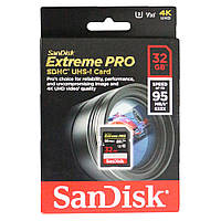 Картка пам'яті SanDisk 32GB Extreme Pro SDHC UHS-I U3 V30 Class 10 95MB/s 633x / у магазині