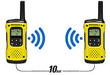 Портативна водонепроникна рація Motorola TLKR T92 H2O Yellow — 2 шт., фото 5