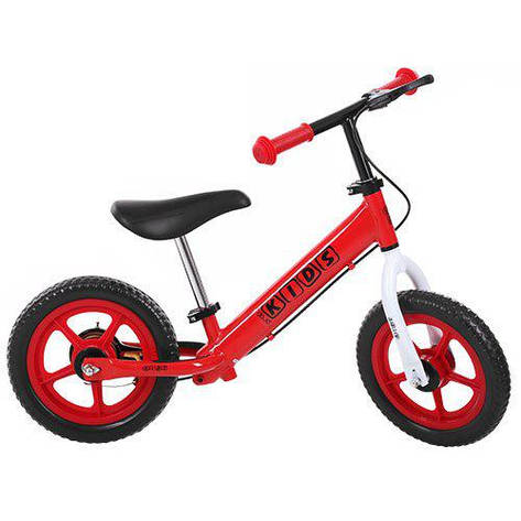 Дитячий беговел Profi Kids Червоний 12" (M 3440B-3) з ручним гальмом, фото 1