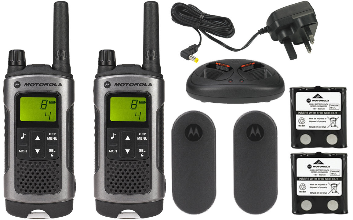 Портативна рація Motorola TLKR T80 Black, радіус дії 10 км.