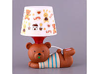 Светильник детский с абажуром Fashion Lamp Мишка 28 см 39-221