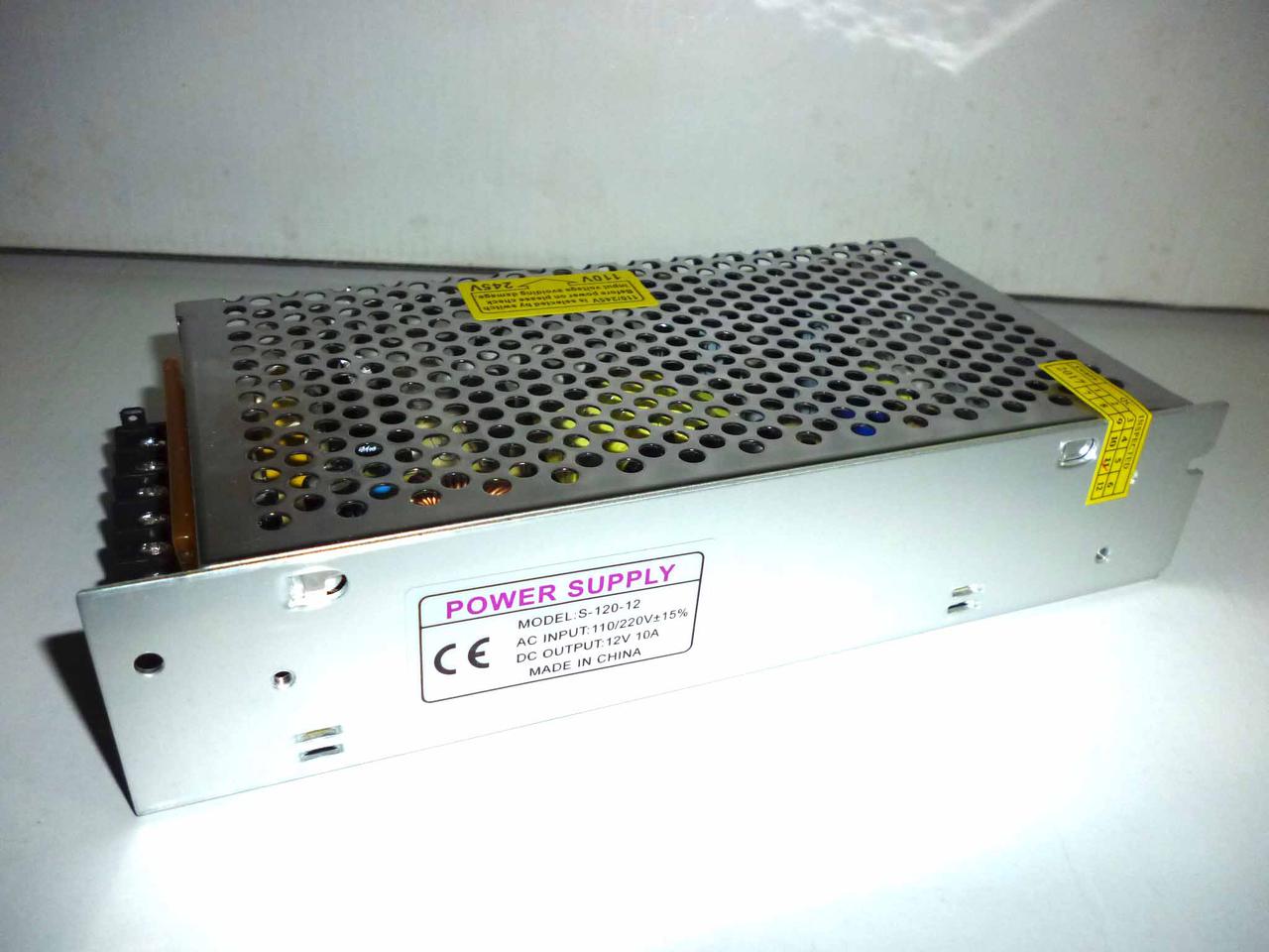 Блок живлення 12 V 10 A METAL, фото 1