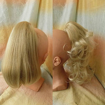 Хвіст шиньйон на двосторонній крабе платиновий блонд T95-15ВТ613