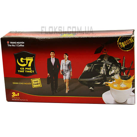 Розчинна кава 3в1 з цукром і вершками G7 В'єтнам, фото 1