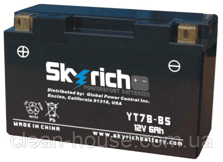Акумулятор SKYRICH Powersport YT7B-BS 12 V 6 Ah