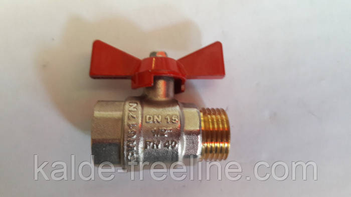 Кран шаровый Kalde (гайка-штуцер)Classik 1/2'' бабочка (ID#639199936 ...