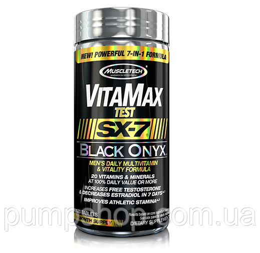 Вітаміни для чоловіків MuscleTech Vitamax Test Sx7 Black Onyx 120 таб.