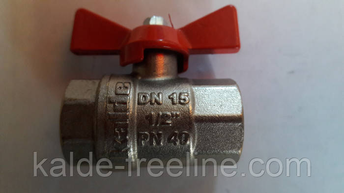Купить Кран шаровый Kalde (гайка-гайка) 1/2'' бабочка, цена 130.26 грн ...