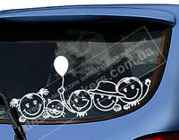 Наклейка на стекло авто "Семья"