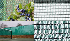 Затінюючі сітки. Сітки проти граду, птахів, вітру, комах. Кріплення для сітки.