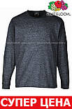 Футболка з довгим рукавом дитяча лонгслів 61-007-0 Темно-сірий меланж, 3-4, фото 2