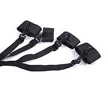 Ремені на ліжко Honeymoon Bed Bondage нейлонові фіксатори в ліжко для рук і ніг, фото 5