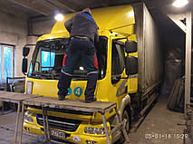 Изготовление лобового стекла триплекс на грузовик DAF LF 45. Установка лобового стекла на ДАФ ЛФ 45 в Никополе (Украина) 2