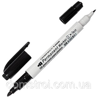 Маркер чорний двосторонній, фото 1