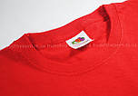 Дитяча футболка З довгим Рукавом Червона Fruit of the loom 61-007-40 5-6, фото 2