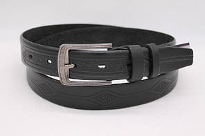 Стильний шкіряний ремінь 35 мм  класичний  