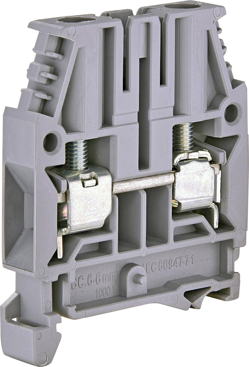 Клема гвинтова ESC-CBC.6 (6 мм2, сіра), фото 1