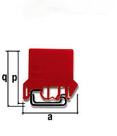 Разделитель клемм ESC-DFU/7/R (для ESC2-DBC.2/4, красный)