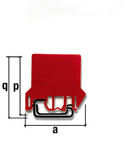 Роздільник клем ESC-DFU/7/R (для ESC2-DBC.2/4, червоний)