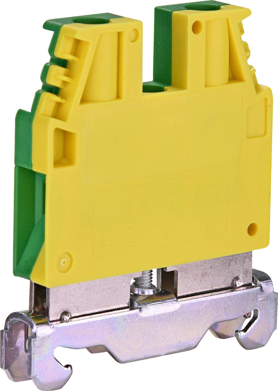 Клемка гвинтова заземлююча ESC-TEC.6/O (6 мм2, жовто-зел.)