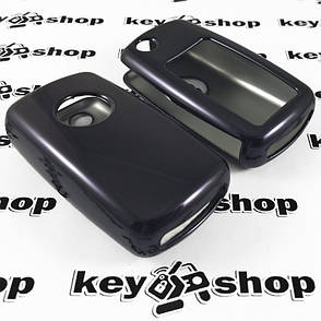 Чохол (чорний, поліуретановий) для выкидного ключа VOLKSWAGEN (Фольксваген), кнопки без захисту, фото 2