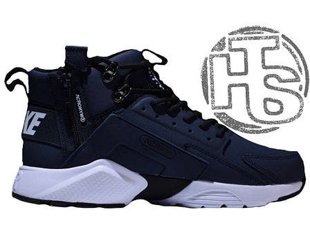 Чоловічі кросівки Nike Air Huarache x ACRONYM City MID LEA Blue/White (термо) 856787-401, фото 1