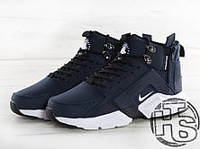 Чоловічі кросівки Nike Air Huarache x ACRONYM City MID LEA Blue/White (термо) 856787-401, фото 3