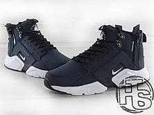 Чоловічі кросівки Nike Air Huarache x ACRONYM City MID LEA Blue/White (термо) 856787-401, фото 4