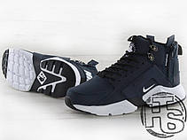 Чоловічі кросівки Nike Air Huarache x ACRONYM City MID LEA Blue/White (термо) 856787-401, фото 5