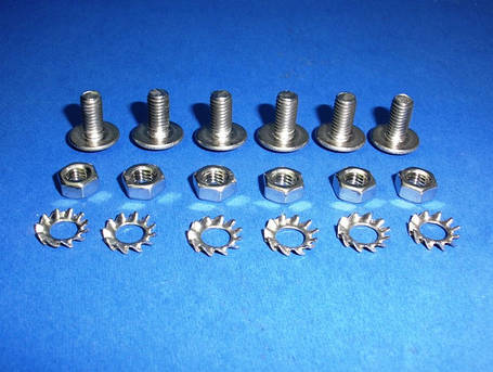 Комплект кріплення для фланців пральної машини (неіржавка сталь, 6 шт.), фото 1