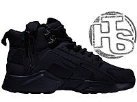 Чоловічі кросівки Nike Air Huarache x ACRONYM MID City LEA Black (термо) 856787-009