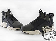 Чоловічі кросівки Nike Air Huarache x ACRONYM MID City LEA Green/Black (термо) 856787-107, фото 3