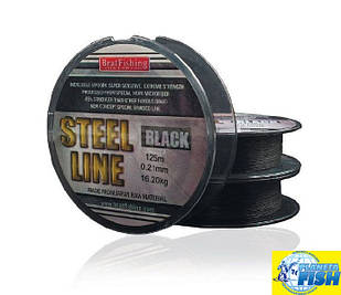 Шнур BratFishing Steel Line Black 125 м 0.12