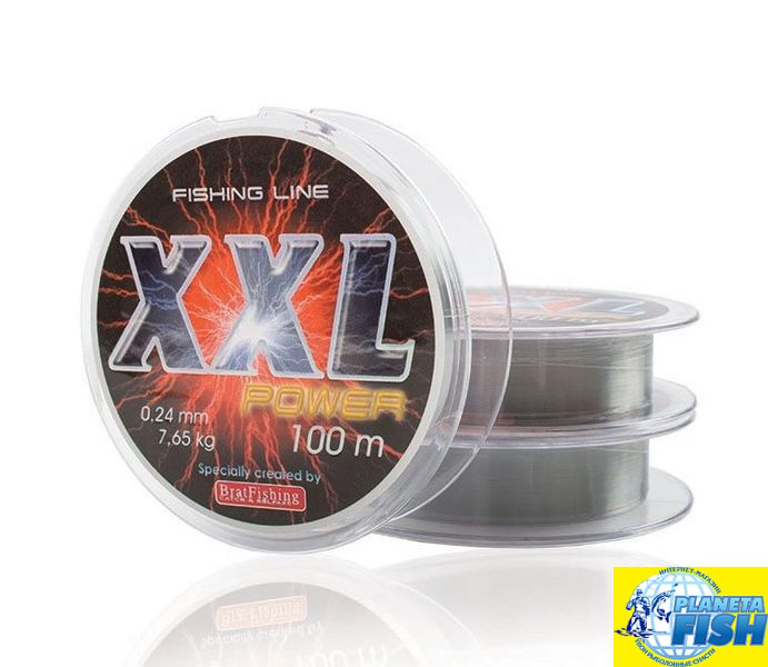 Леска BratFishing Power XXL 100м 0.18 - фото 1 - id-p915936556