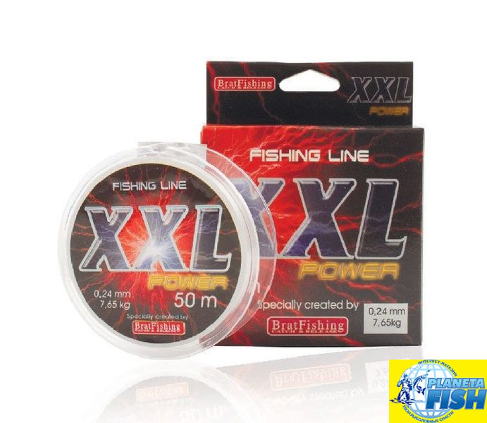 Леска BratFishing Power XXL 50м 0.12 0.14 - фото 1 - id-p915940110