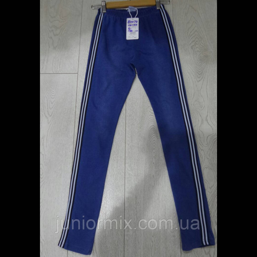 Підліткові котонові лосини з лампасами для дівчаток оптом GRACE