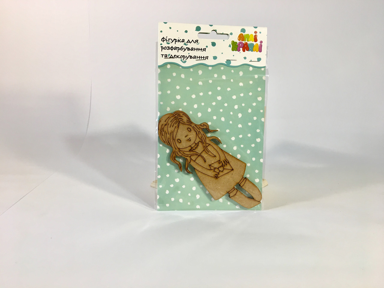 Фігура для декорування з МДФ "Дівчинка з конвертом", фото 1