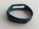 Ремінець Xiaomi Mi Band 2 MiJobs силіконовий з рамкою Синій / Білий 1088P, фото 2