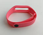Ремінець Xiaomi Mi Band 2 MiJobs силіконовий з рамкою Рожевий / Білий 1088P, фото 2