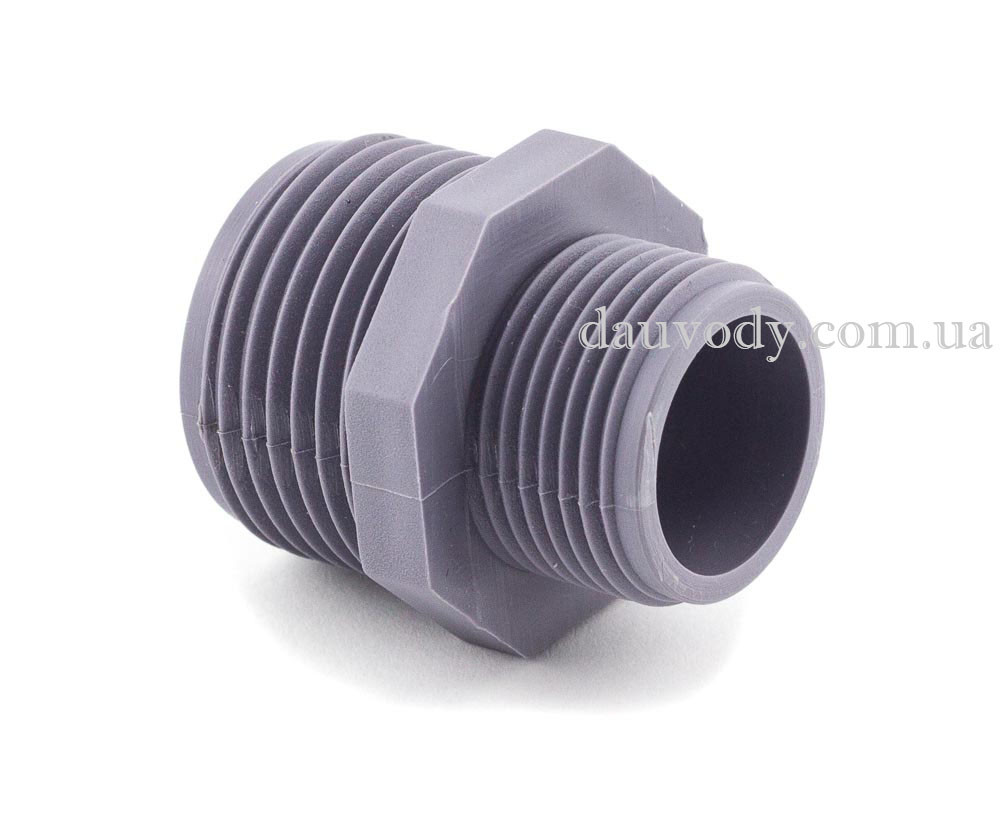 Переходник 1/2"х1" (нипель) пластиковый резьба наружная: продажа, цена ...