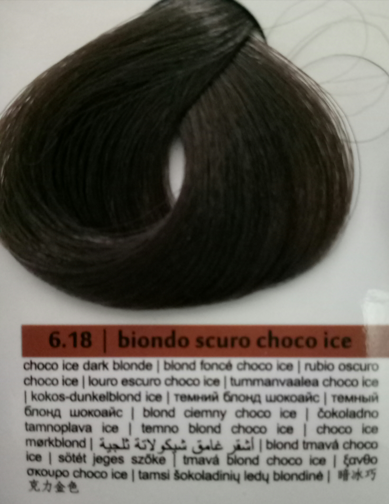 Фарба для волосся Brelil Prestige Темно-русявий Choco ice 6.18 100 мл, фото 1