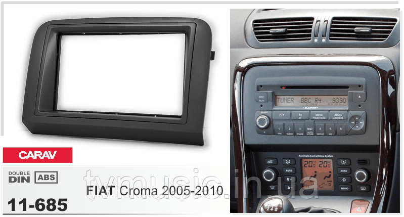 Перехідна рамка CARAV 11-685 2 DIN (FIAT Croma), фото 1