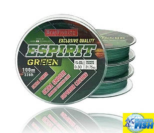 Шнур BratFishing Espirit X8 Green 100м