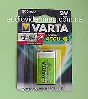 Акумулятор крона VARTA 9V 200 mAh Power Accu 6F22