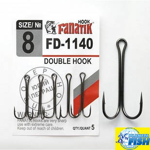 Гачок подвійний Fanatik DOUBLE HOOK FD-1140 (5шт)