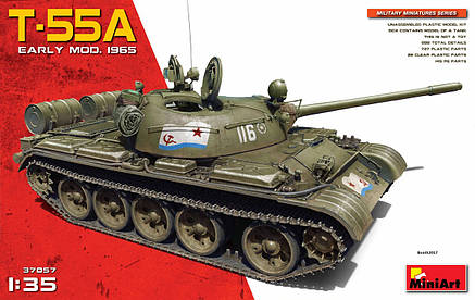 Радянський середній танк Т-55А зразка 1965 р., ранній. 1/35 MINIART 37057, фото 1