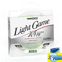 Шнур Team Salmo LIGHT GAME FINE GREEN X4 ULTRA PE 100м