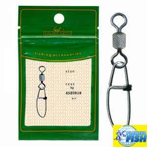 Карабін з вертлюгом Golden Catch Gross 1051BN (5шт)